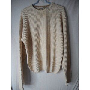 Caribbean Joe Size M Pullover light beige 100% cotton sweater